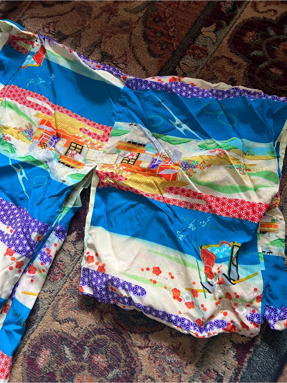 Colorful Kimono Style Robe - Picture 5 of 7